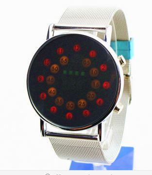 นาฬิกาข้อมือ นวัตกรรมใหม่จากญี่ปุ่น ไฟ Led ทั้งหน้าจอ สีแดง no 83113
