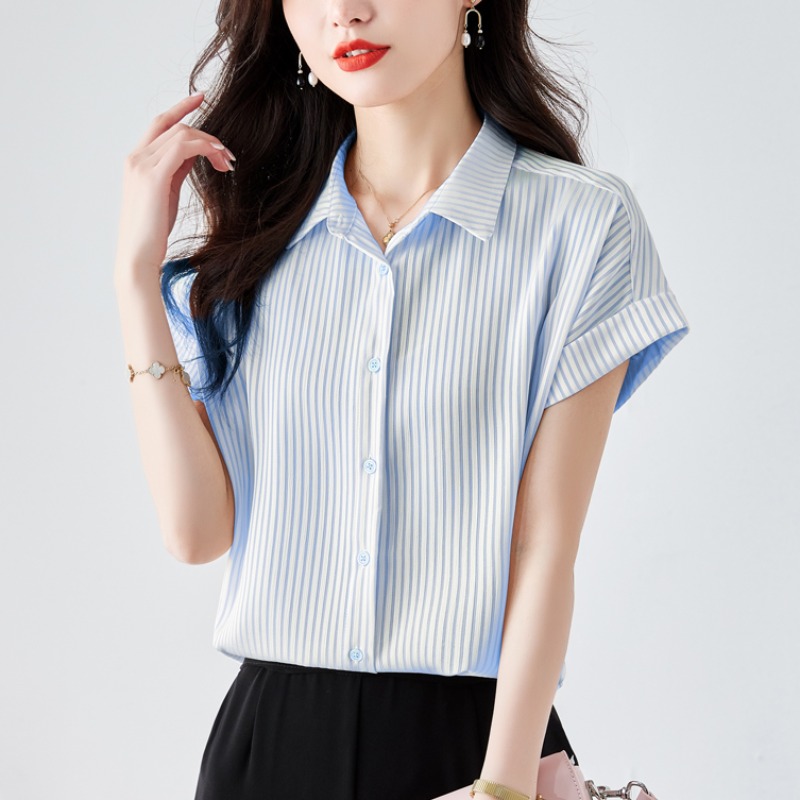 เสื้อเชิ้ตผู้หญิงแขนยาว เสื้อเชิ้ตผู้หญิงใส่ทํางาน 390 บาทต่อชิ้น ฟรีค่าจัดส่ง