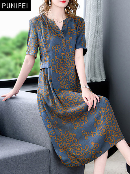 เดรสวัยผู้ใหญ่40-60ปี เดรสคุณแม่ ชุดเดรสทำงานวัยผู้ใหญ่ แบรนด์ MAMA DRESS