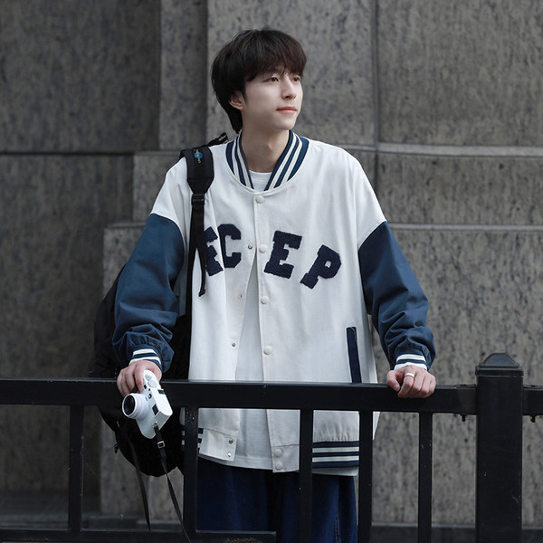 เสื้อแจ็คเก็ตเบสบอล เสื้อคลุม เสื้อแขนยาวสไตล์เกาหลี