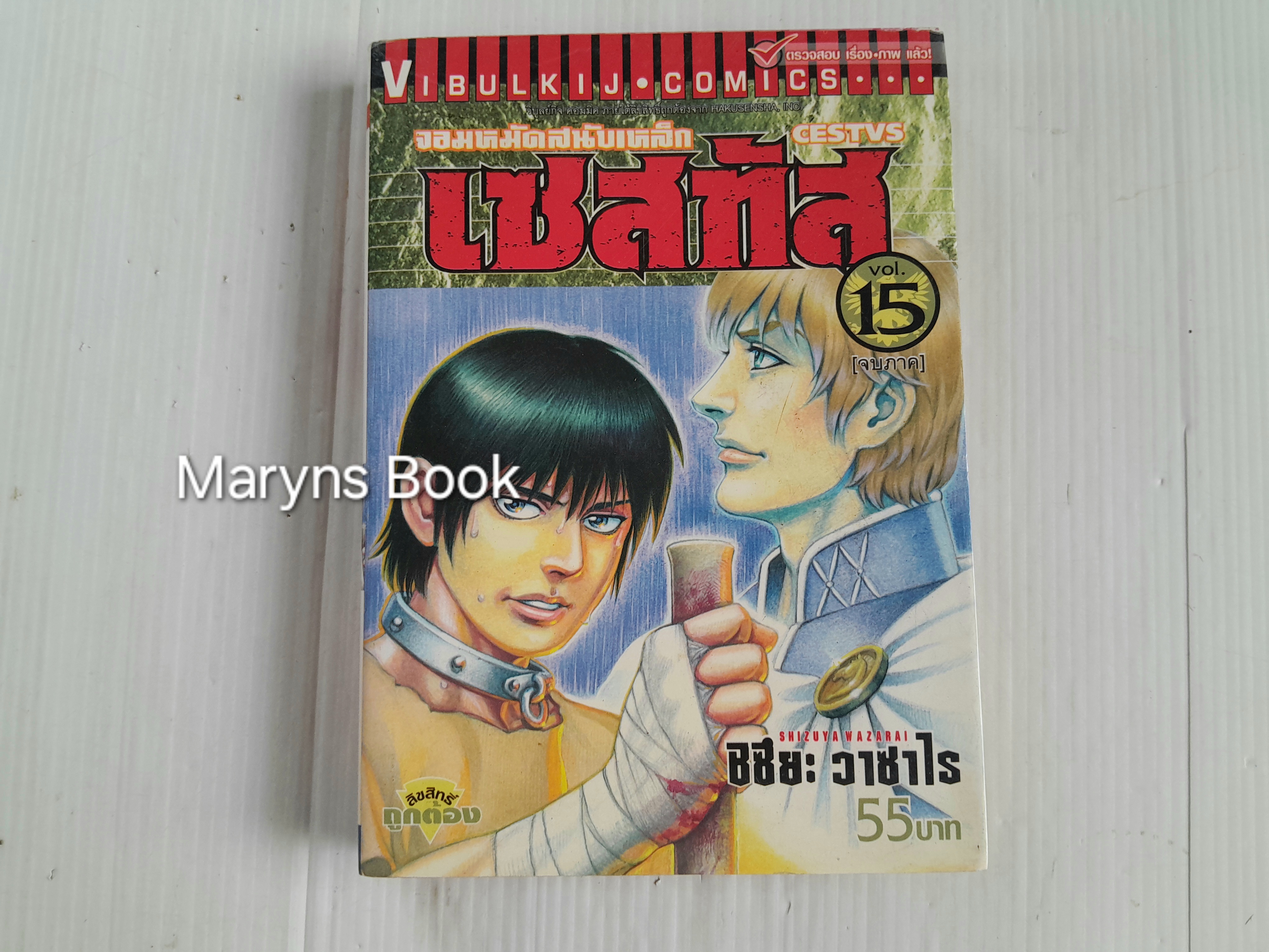 จอมหมัดสนับเหล็ก เซสทัส เล่ม 15 (15 เล่มจบ) / ชิซึระ วาซาไร