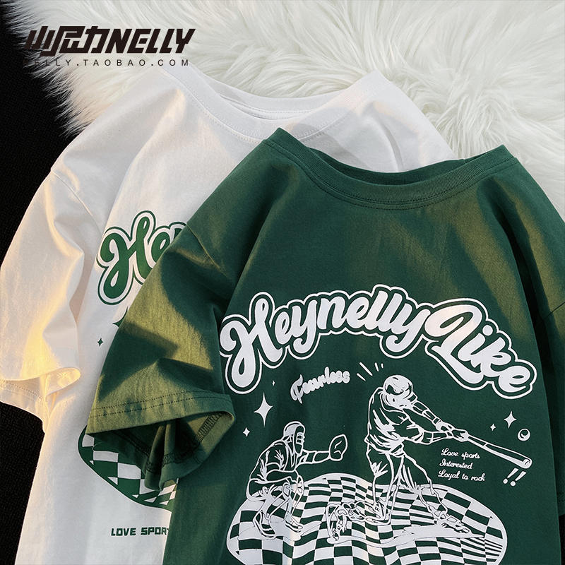 เสื้อยืดคอกลม ผู้ชาย เสื้อยืดผู้ชายเกาหลี เสื้อยืดเกาหลี แบรนด์ NELLY