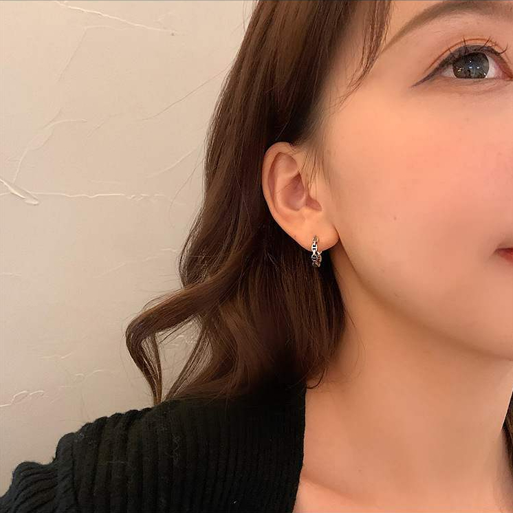 ต่างหูเงินแท้ S925 รุ่น Together ต่างหูห่วงวงรี 11.2mm เงินแท้ทั้งชิ้น Silver925 ต่างหูผู้ชาย ต่างหูผู้หญิง