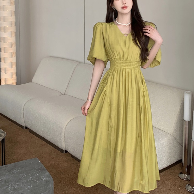 เดรสแขนสั้น มีไซส์ L-4XLอก 38-47 นิ้ว ใส่ได้ทั้งสาวหุ่นดีน่ารักจนถึงสาวอวบพลัสไซส์ จัดส่งฟรี! ทักแชทสั่งซื้อ