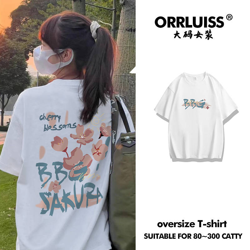 เสื้อโอเวอร์ไซส์เกาหลี เสื้อยืดพลัสไซส์ เสื้อยืดคนอ้วน เสื้อยืดโอเวอร์ไซส์ผู้หญิง