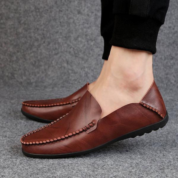 รองเท้าโลฟเฟอร์ชาย รองเท้าผู้ชาย รองเท้าแฟชั่นชาย รองเท้าหนังผู้ชาย Men Loafer Slip-On Shoes