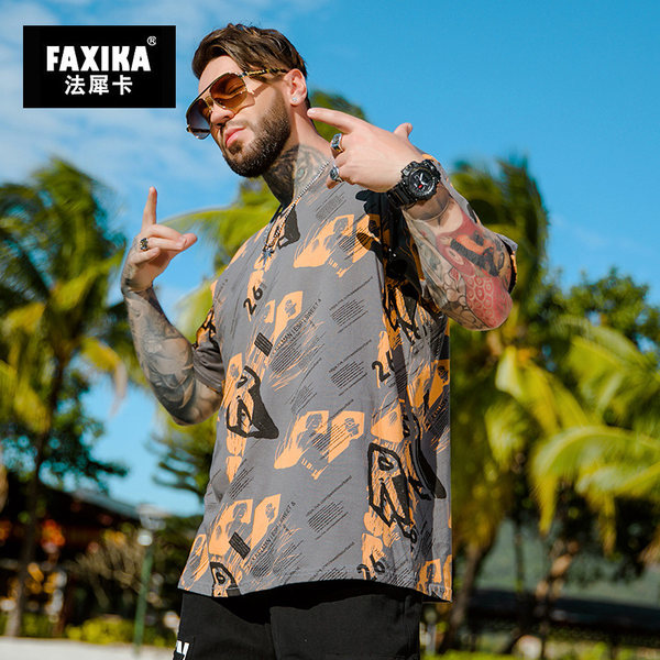 เสื้อยืดผู้ชายอ้วน S-5XL(อกเสื้อ39-51นิ้ว)