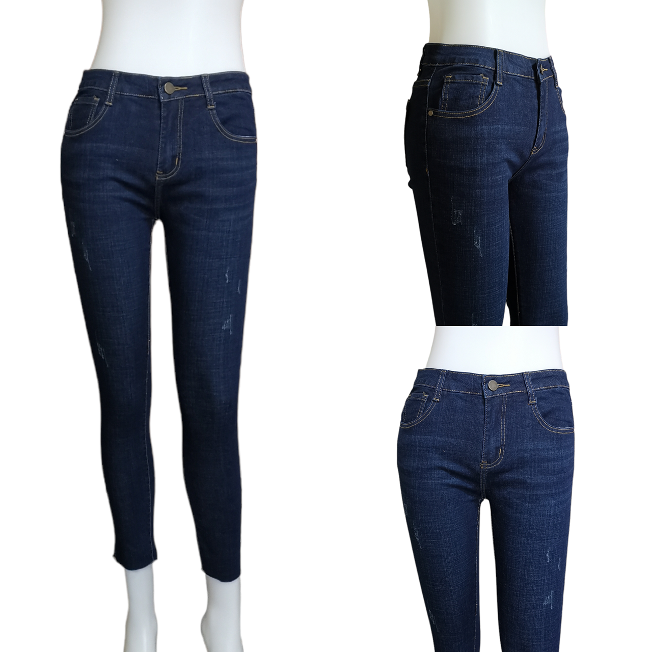 Jeans329 กางเกงยีนส์ขายาวทรงเดฟสีดาร์คบลู แฟชั่นนำเข้าเกรดพรีเมียม ผ้ายีนส์แท้ ยีนส์ยืดนิ่ม ผ้านุ่มน่าใส่ทรงสวยงานดี แมทช์กับอะไรก็เข้า