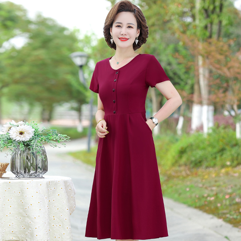 เดรสวัยผู้ใหญ่40-60ปี เดรสคุณแม่ ชุดเดรสทำงานวัยผู้ใหญ่ แบรนด์ MAMA DRESS