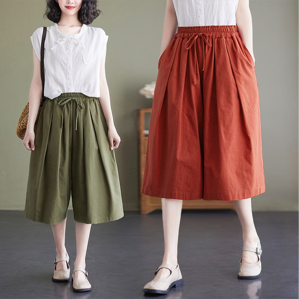 เสื้อลินินคนอ้วน เสื้อทีเชิ้ตคนอ้วนผู้หญิง เสื้อทีเชิ้ตตัวใหญ่ By Literary Plus size