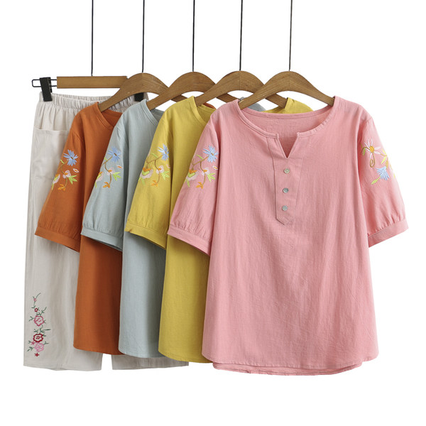 เสื้อลินินสไตล์ผู้ใหญ่ เสื้อคุณแม่ เสื้อผู้ใหญ่ แบรนด์ LININ
