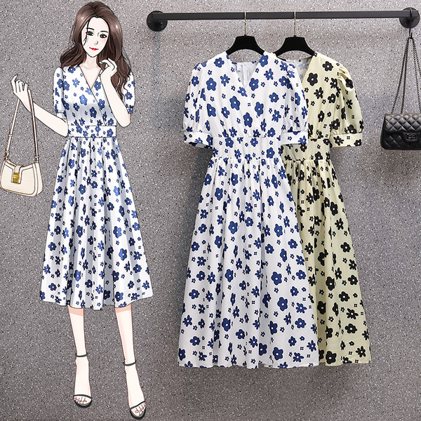 เดรสคนอ้วน เดรสสาวอวบ ชุดเดรสคนอ้วนวัยรุ่น BY PLUS SIZE Girl