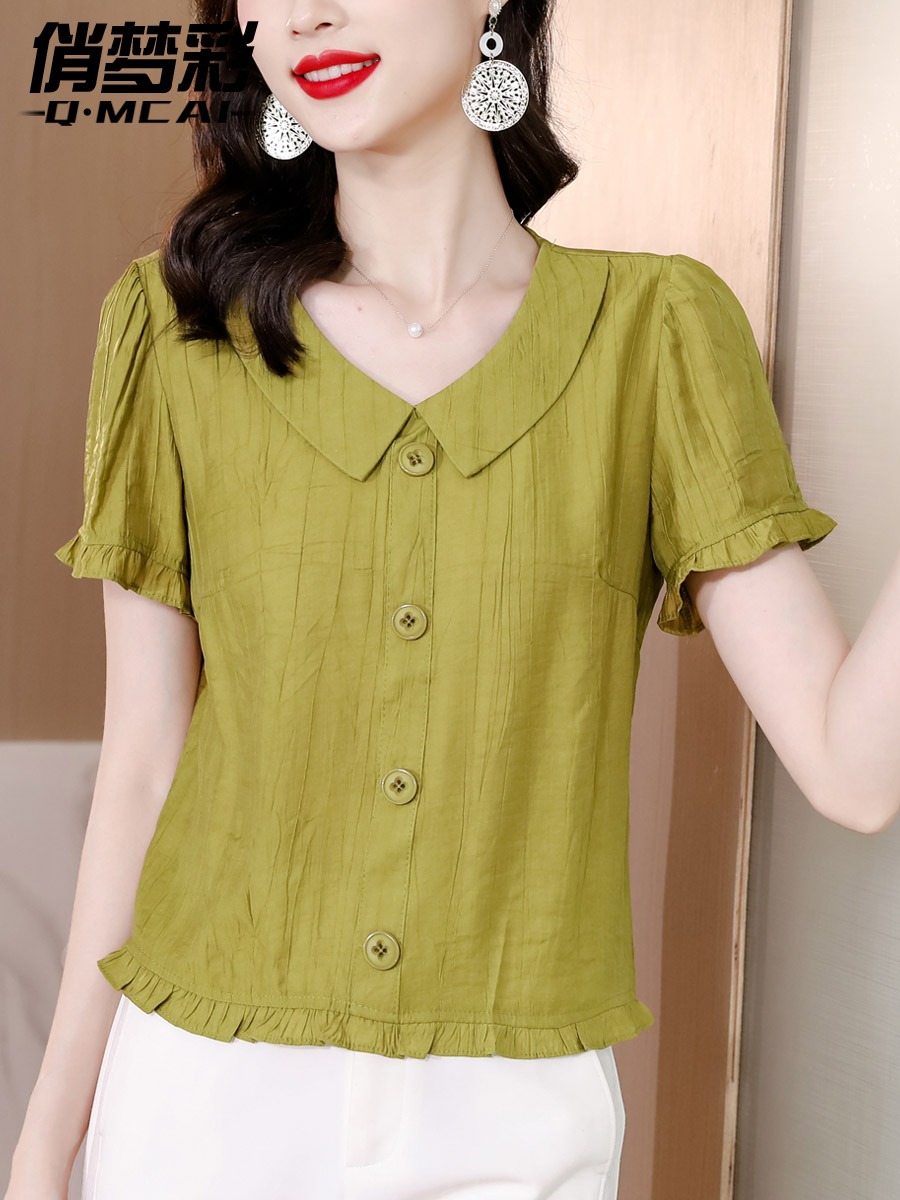 เสื้อชีฟอง เสื้อแฟชั่นสุภาพสตรีวัยผู้ใหญ่ มีไซต์ อก34นิ้ว-43นิ้ว