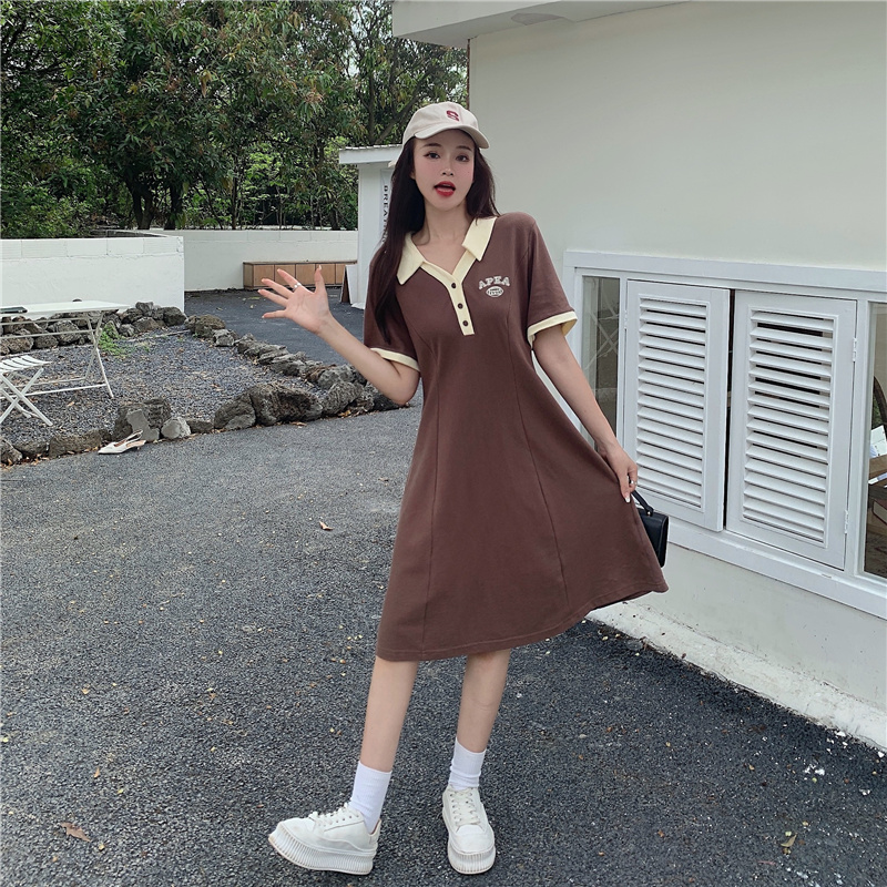 เดรสวัยรุ่น-เดรสคนอ้วนวัยรุ่น L-4XL(อก38-46 นิ้ว)