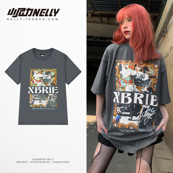 เสื้อยืดคอกลม ผู้ชาย เสื้อยืดผู้ชายเกาหลี เสื้อยืดเกาหลี แบรนด์ NELLY