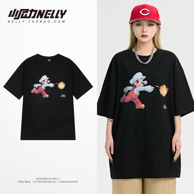 เสื้อยืดคอกลม ผู้ชาย เสื้อยืดผู้ชายเกาหลี เสื้อยืดเกาหลี แบรนด์ NELLY