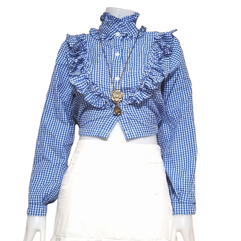Blouse3892 รวมแบบเสื้อแฟชั่นวัยรุ่น เสื้อครอป เสื้อปาดไหล่ เสื้อสม็อค เสื้อรูดหน้า ผ้าไหมอิตาลี ผ้าชีฟอง งานแฟชั่นประตูน้ำ