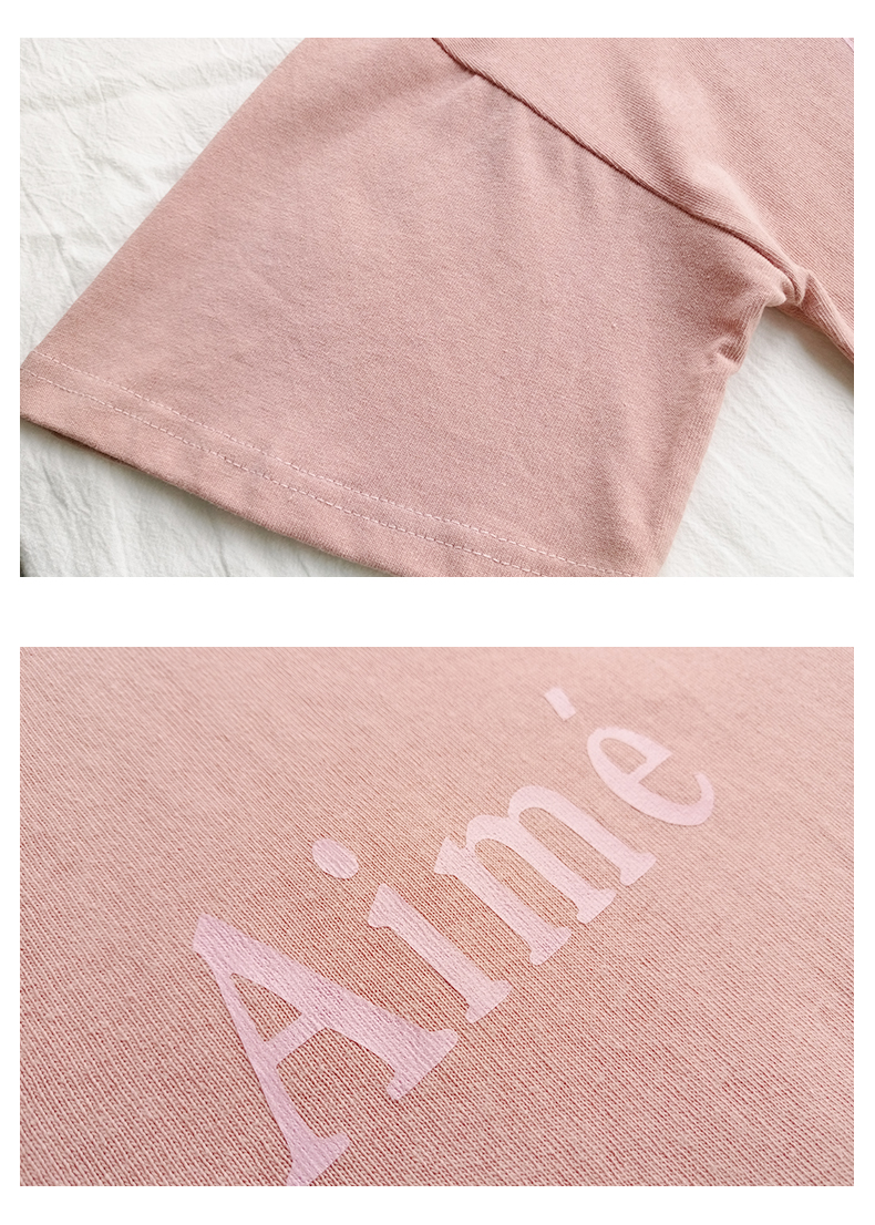 Blouse3841 เสื้อยืดแฟชั่นสีชมพู แขนสั้นซีทรู 1 ข้าง ผ้าคอตตอนเกรดพรีเมียมเนื้อดีนุ่มใส่สบายยืดหยุ่นสูง งานน่ารักดีเทลเก๋ๆ แมทช์กับขาสั้นหรือขายาวก็ดูดีไม่แพ้กัน