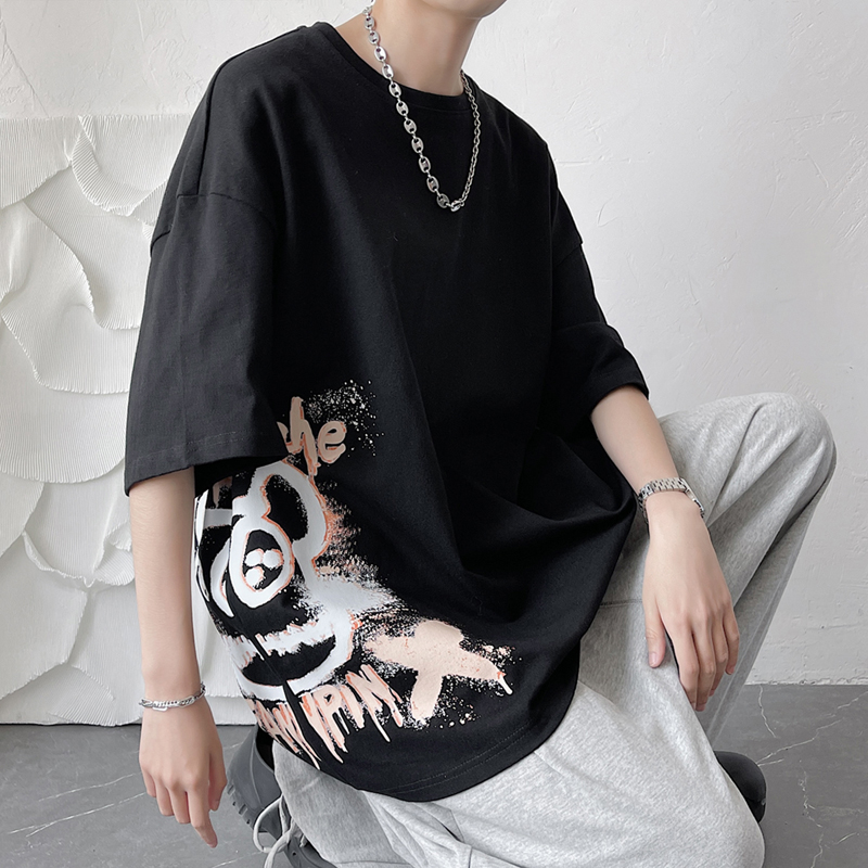 เสื้อยืดผู้ชายอ้วน XL-5XL อกเสื้อ40-52 นิ้ว