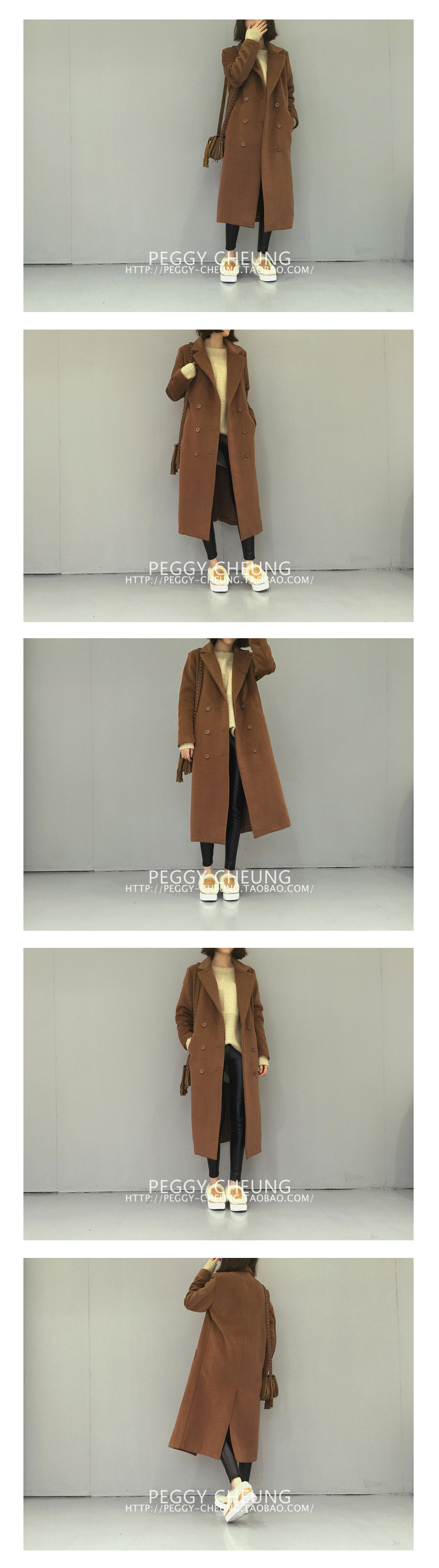 เสื้อโค้ทกันหนาว ยาว 36.5 นิ้ว ผ้าสำลีบาง มีซับใน เนื้อเบา พร้อมส่ง same pic