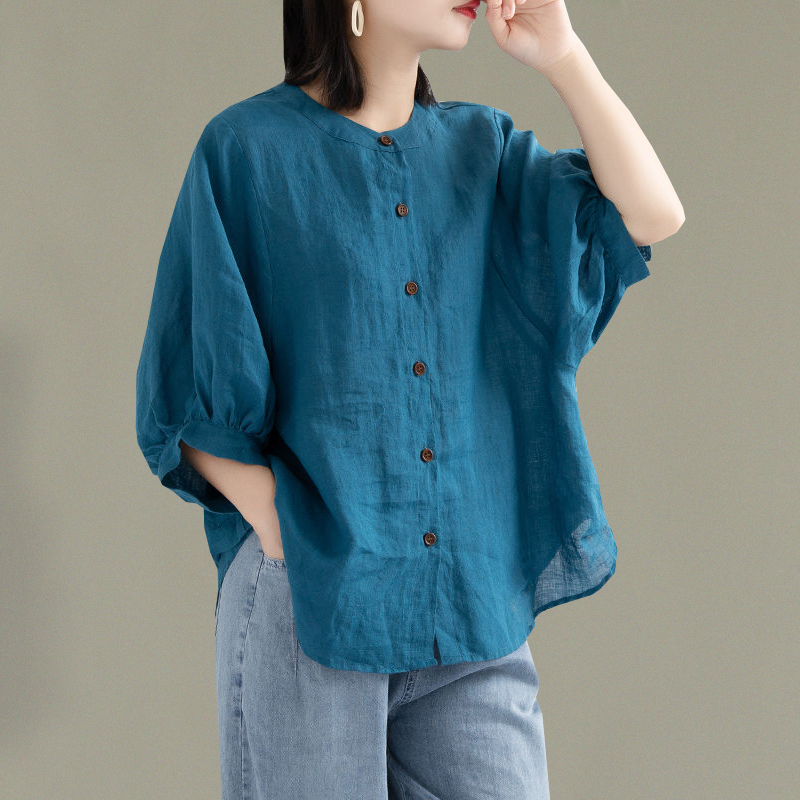 เสื้อลินิน เสื้อผ้าฝ้ายลินิน เสื้อเชิ้ตผ้าลินิน BY Zimo