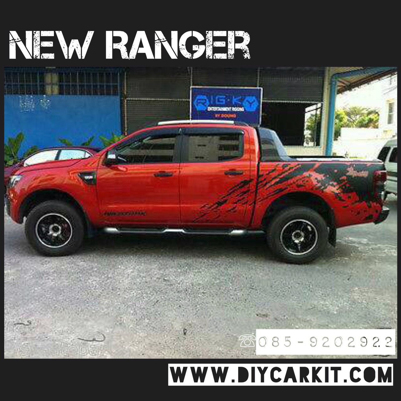 สติ๊กเกอร์ลายโคลน New Ranger12-19