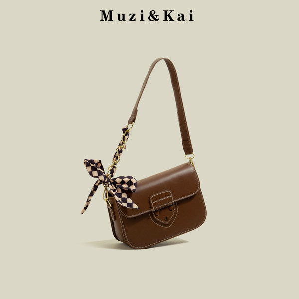 กระเป๋าสะพายข้างผู้หญิง กระเป๋าสะพายสไตล์เกาหลี By Muzi&Kai