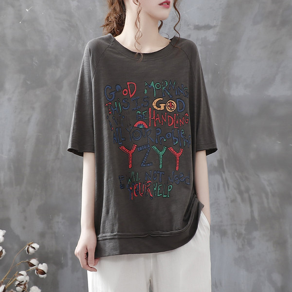 เสื้อยืดวินเทจ ฟรีไซส์อกเสื้อประมาณ 38-42