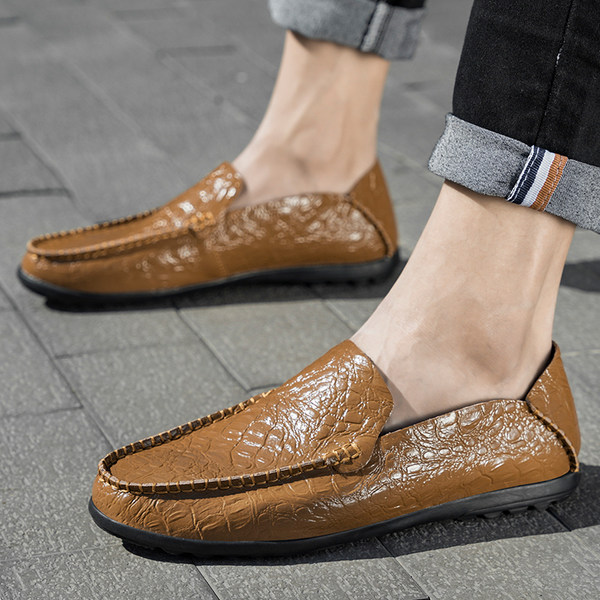 รองเท้าหนังผู้ชาย มีไซส์39-44 รองเท้าโลฟเฟอร์ชาย Slip-On Shoes