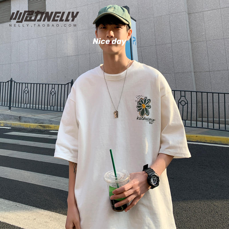 เสื้อยืดคอกลม ผู้ชาย เสื้อยืดผู้ชายเกาหลี เสื้อยืดเกาหลี แบรนด์ NELLY