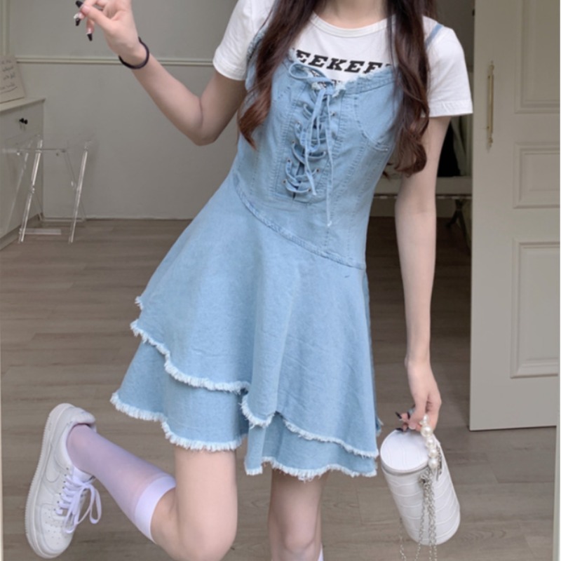 เดรสแขนสั้น มีไซส์ L-4XLอก 38-47 นิ้ว ใส่ได้ทั้งสาวหุ่นดีน่ารักจนถึงสาวอวบพลัสไซส์ จัดส่งฟรี! ทักแชทสั่งซื้อ