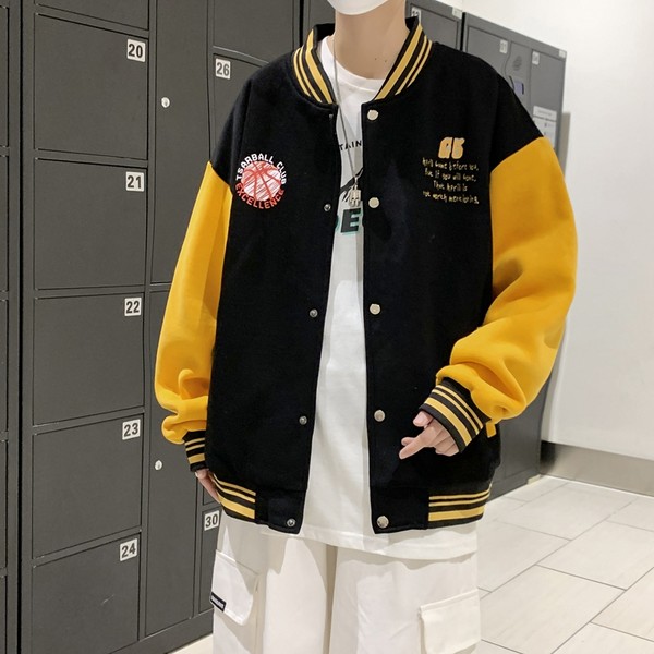 เสื้อแจ็คเก็ตเบสบอล เสื้อคลุม เสื้อแขนยาวสไตล์เกาหลี