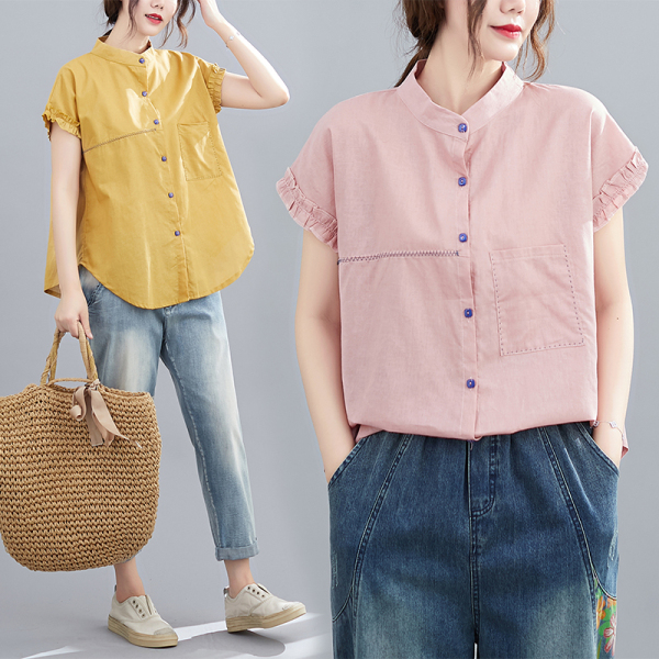 เสื้อผ้าฝ้ายสไตล์วินเทจ ใส่ตั้งแต่สาวผอม-สาวอวบ น้ำหนักตัว50-90 กิโลกรัม By Meimei plus size