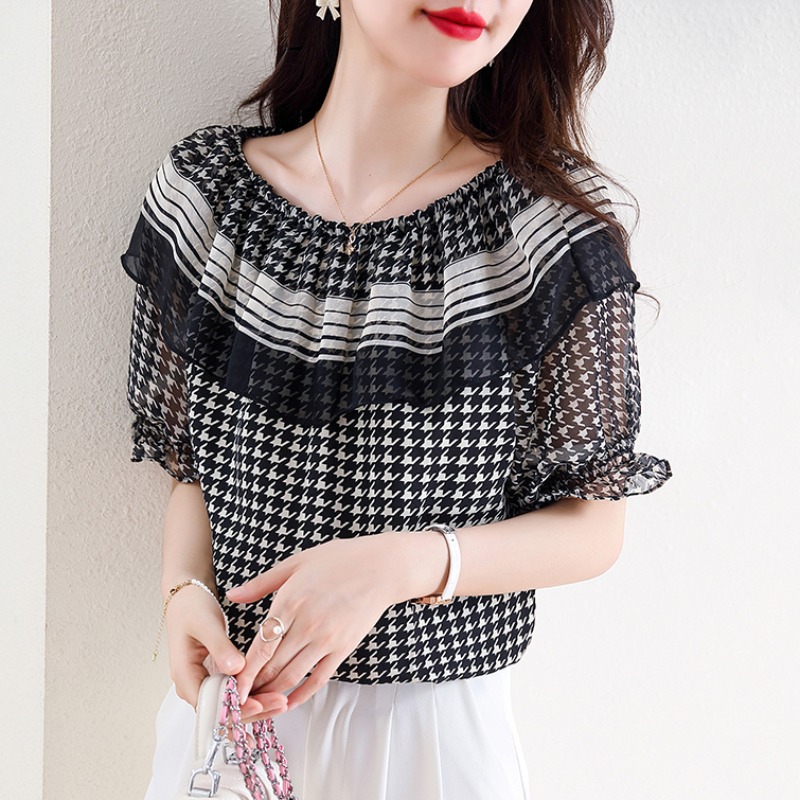 เสื้อเชิ้ตผู้หญิงแขนยาว เสื้อเชิ้ตผู้หญิงใส่ทํางาน 390 บาทต่อชิ้น ฟรีค่าจัดส่ง