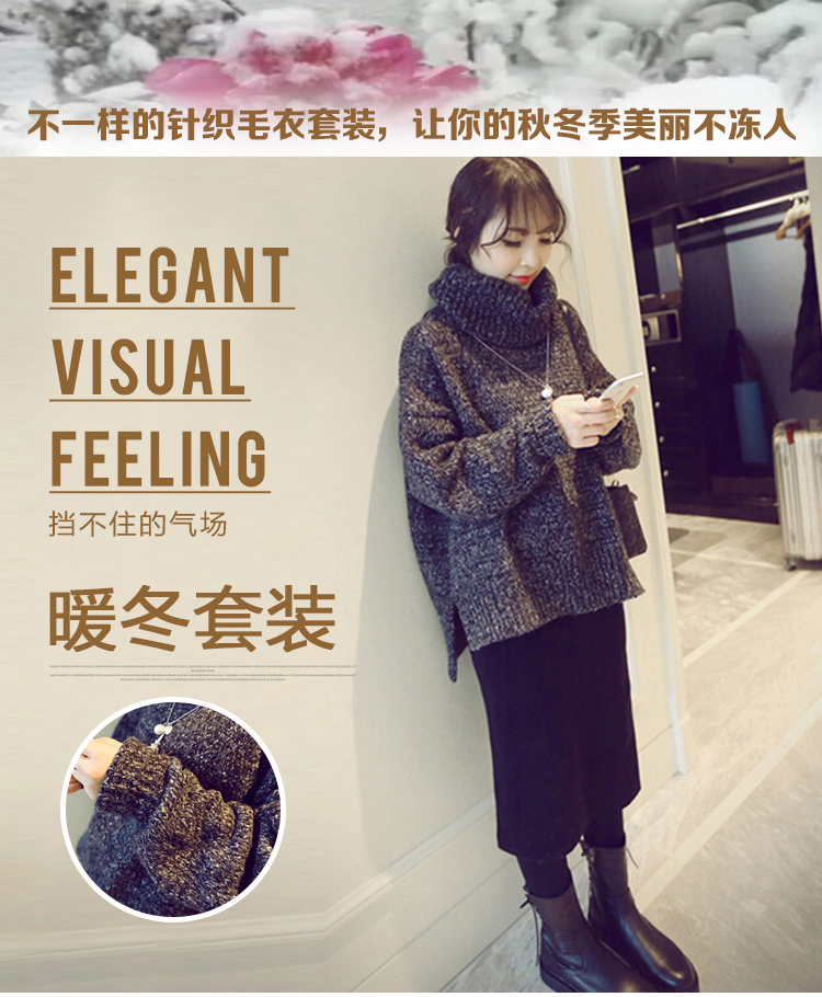 เสื้อไหมพรมคอเต่าตัวโคล่ง สีเทา ไหมพรมอุ่น ยืดได้เยอะ เรียบแต่เก๋