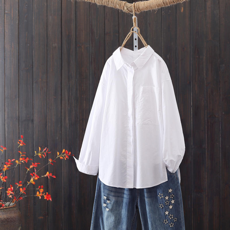 แบบเสื้อสวยๆ เสื้อผ้าฝ้ายลินิน เสื้อเชิ้ตผ้าลินิน