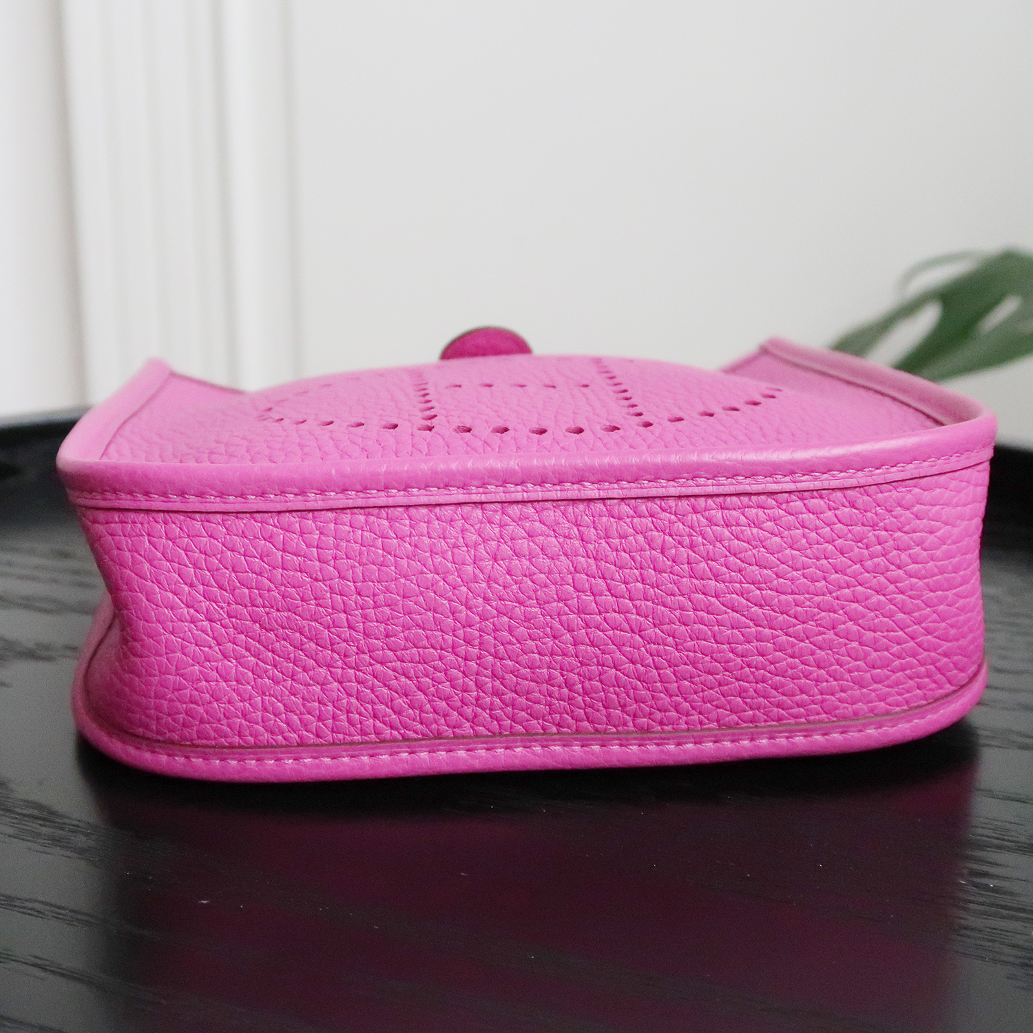 Hermes Magnolia Clemence Leather Evelyne TPM 16 CM PHW