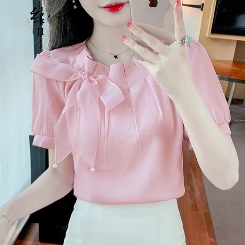 เสื้อเชิ้ตผู้หญิงใส่ทํางาน 390 บาทต่อชิ้น ฟรีค่าจัดส่ง