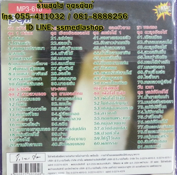 MP3 รวมเพลงใต้ ชุด1