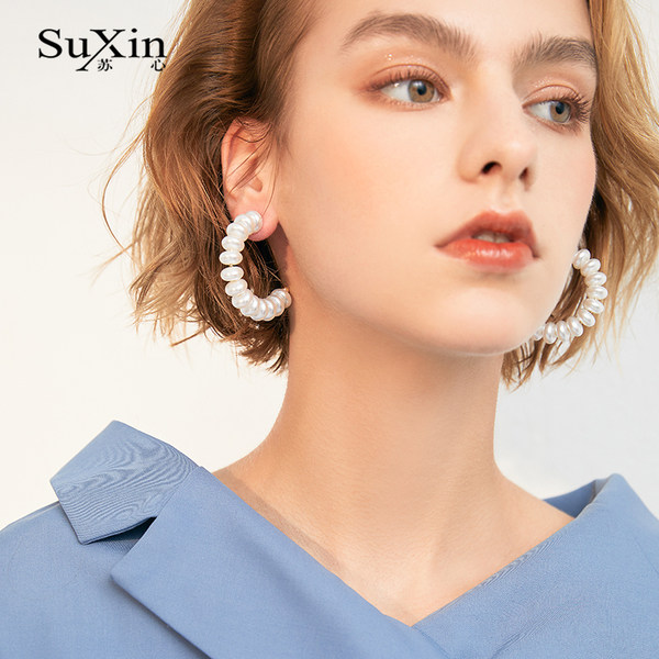 ตุ้มหู ต่างหู ต่างหูผู้หญิง By SuXin