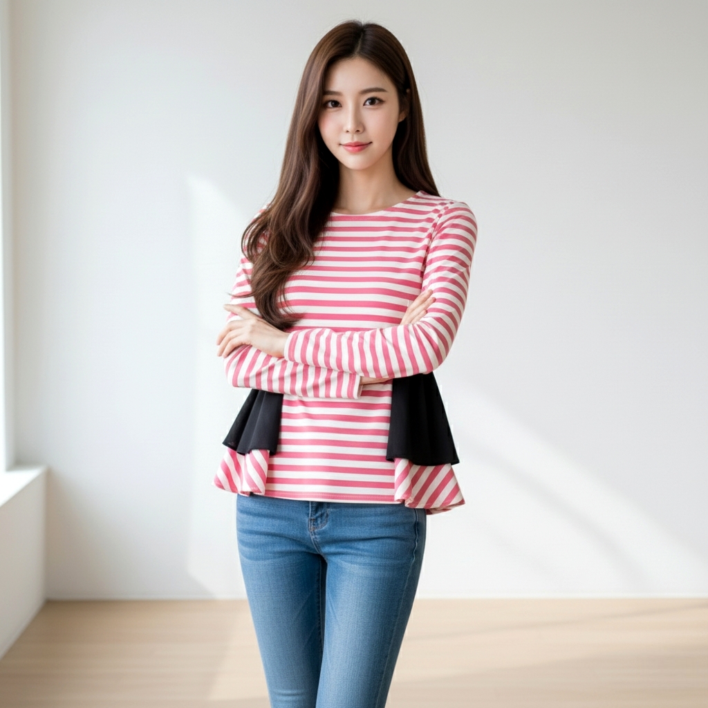 Blouse1804 เสื้อแฟชั่นแขนยาวแต่งระบาย ซิปหลังใส่ง่าย ผ้าไหมอิตาลีเนื้อดีนุ่มใส่สบาย งานสวยใส่เที่ยว/ใส่ทำงานได้ มี 4 สี น้ำเงิน, โอลด์โรส, เขียว, น้ำตาล