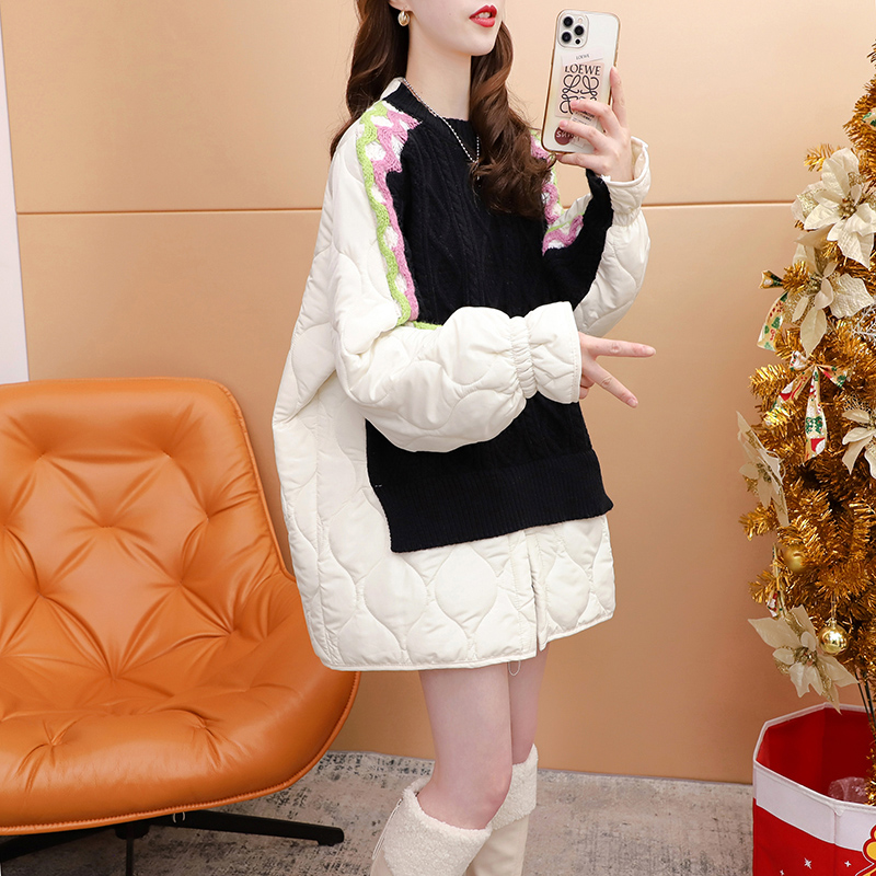 เสื้อไหมพรม เสื้อไหมพรมแขนยาว 38-44 นิ้ว ฟรีไซส์