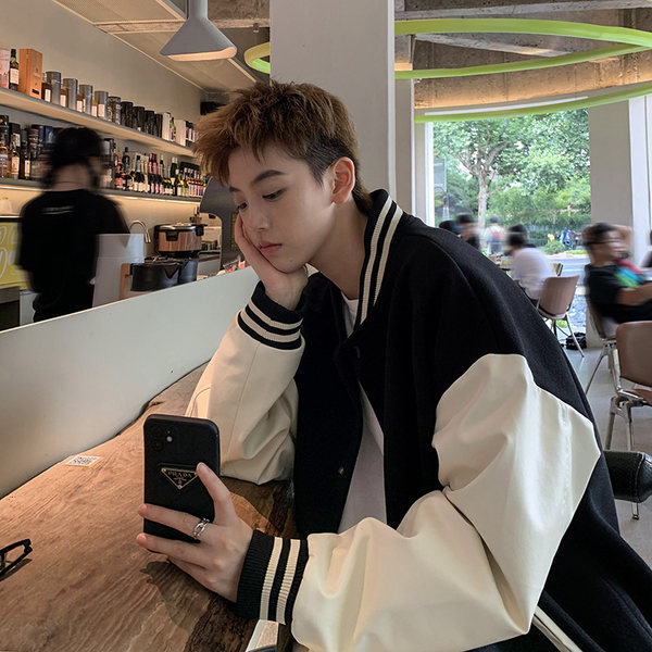 เสื้อแจ็คเก็ตเบสบอล เสื้อคลุม เสื้อแขนยาวสไตล์เกาหลี