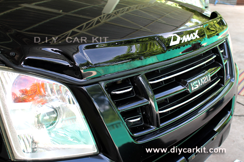 กันแมลง สีดำ ใส่ d-max ปี07-11