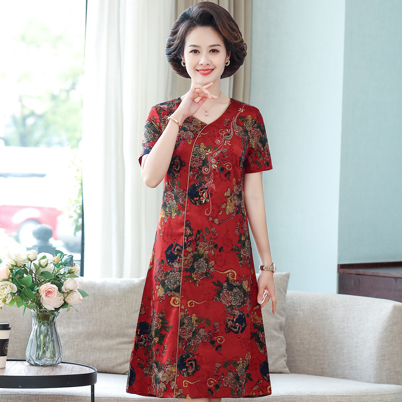 เดรสวัยผู้ใหญ่40-60ปี เดรสคุณแม่ ชุดเดรสทำงานวัยผู้ใหญ่ แบรนด์ MAMA DRESS