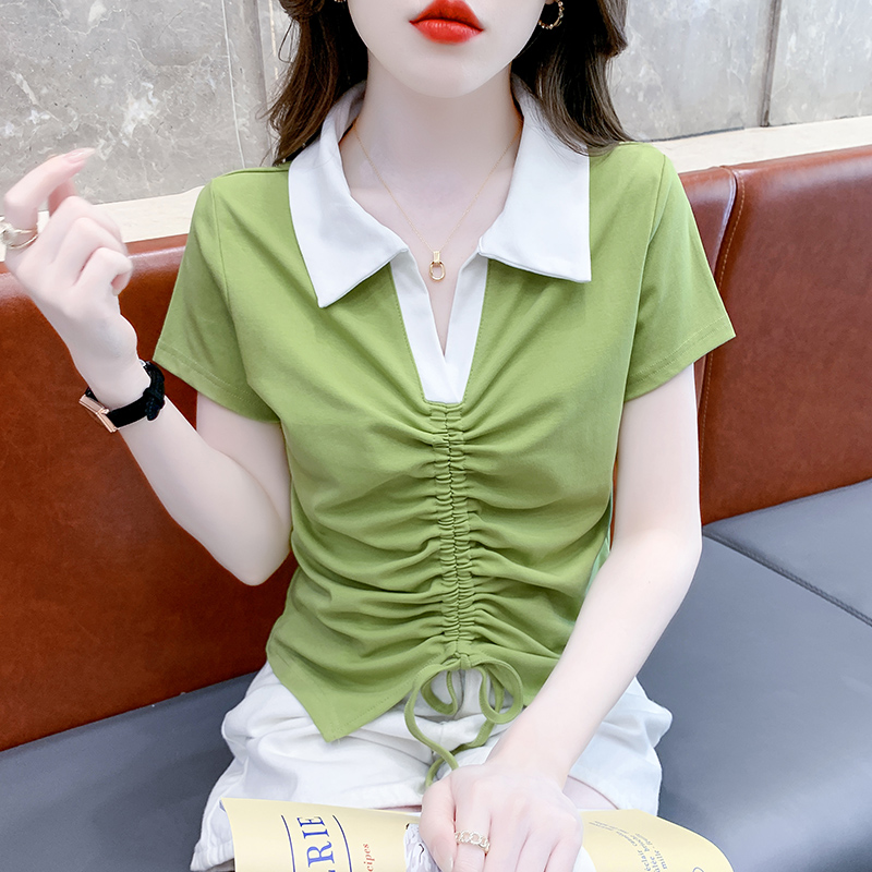 เสื้อผ้าวัยรุ่นเกาหลี เสื้อยืดวัยรุ่นผู้หญิง มีขนาด S M L XL