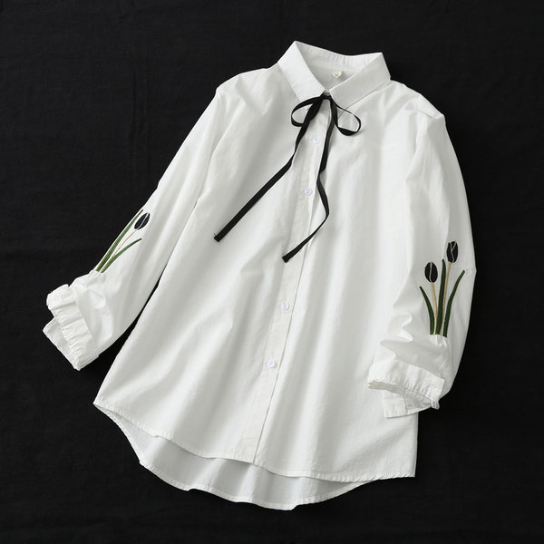 แบบเสื้อสวยๆ เสื้อผ้าฝ้ายลินิน เสื้อเชิ้ตผ้าลินิน