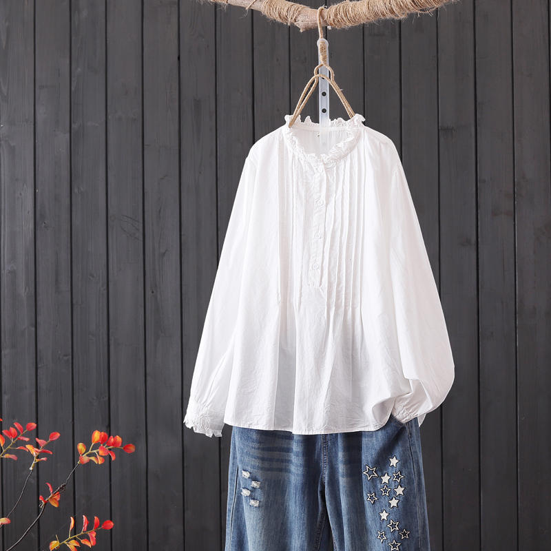 แบบเสื้อสวยๆ เสื้อผ้าฝ้ายลินิน เสื้อเชิ้ตผ้าลินิน
