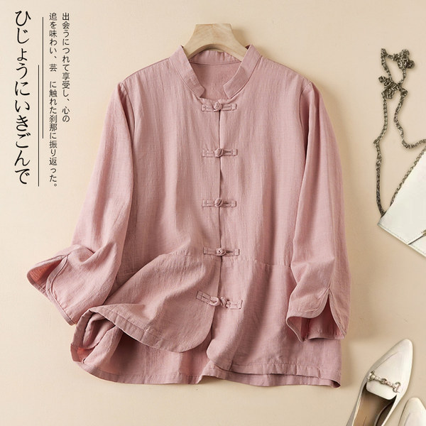 เสื้อลินิน เสื้อผ้าฝ้ายลินิน เสื้อเชิ้ตผ้าลินิน