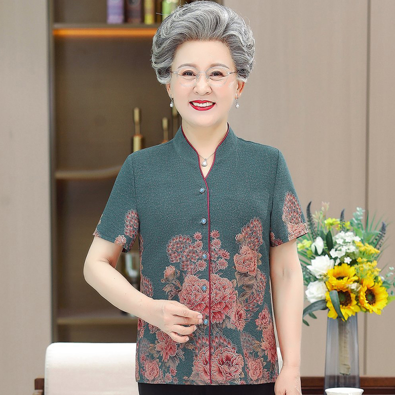 เสื้อคุณยาย เสื้อผู้วัยอายุ60-70ปี มีขนาด L-4XL(อกประมาณ35-45นิ้ว)